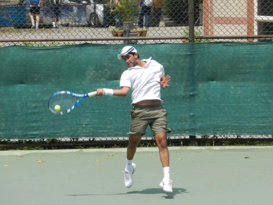 Yash Deshpande on a tennis court